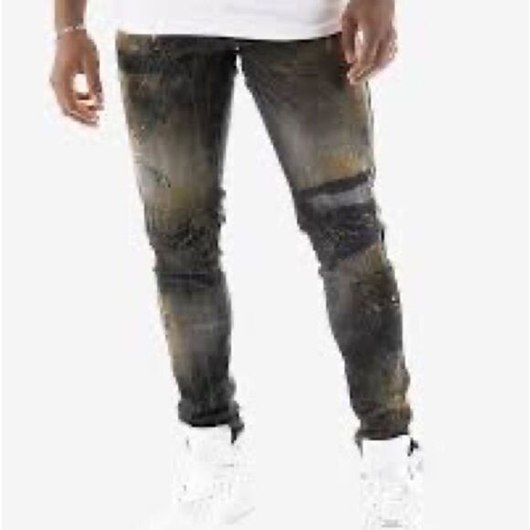 NWOT Jordan Craig University Gold Side Stripe Sean Jeans Sz 36/32 - Picture 4 of 12